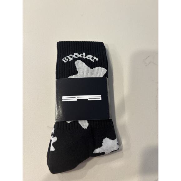 New Sp5der Beluga Sock Black Size 6-9 - Picture 3 of 3